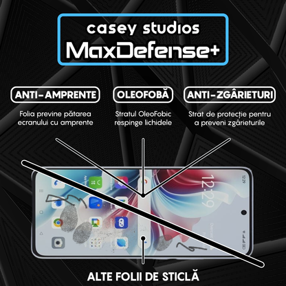 Folie Sticla MaxDefense+ - Oppe Reno11 F - Negru