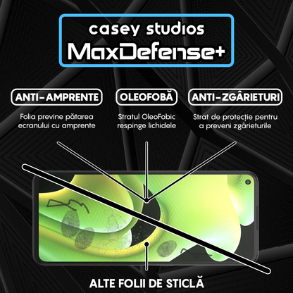 Folie Sticla MaxDefense+ - Realme GT Neo 3T/GT Neo2/GT2 - Negru
