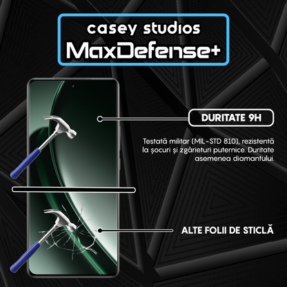 Folie Sticla MaxDefense+ - Realme GT 6T - Negru
