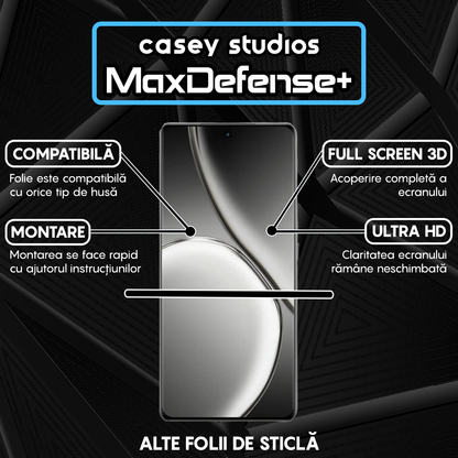 Folie Sticla MaxDefense+ - Realme GT Neo6 - Negru