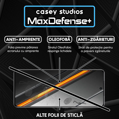 Folie Sticla MaxDefense+ - Realme Neo7 SE - Negru