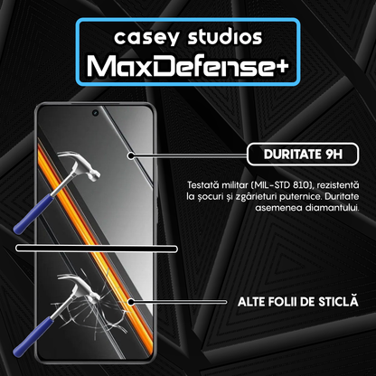 Folie Sticla MaxDefense+ - Realme Neo7 SE - Negru