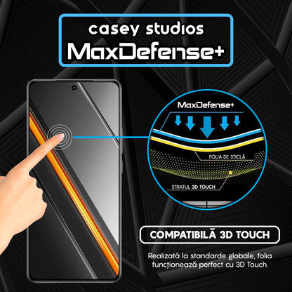 Folie Sticla MaxDefense+ - Realme Neo7 SE - Negru