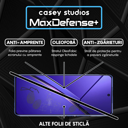 Folie Sticla MaxDefense+ - Realme Neo7 - Negru