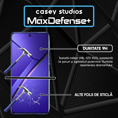 Folie Sticla MaxDefense+ - Realme Neo7 - Negru