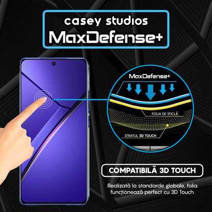 Folie Sticla MaxDefense+ - Realme Neo7 - Negru