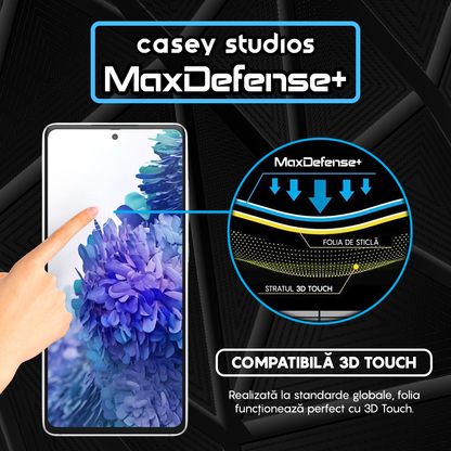 Folie Sticla MaxDefense+ - Samsung Galaxy S20 FE 4G/S20 FE 5G - Negru