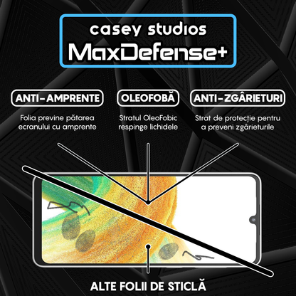 Folie Sticla MaxDefense+ - Samsung Galaxy A33 5G - Negru