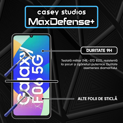 Folie Sticla MaxDefense+ - Samsung Galaxy F06 5G - Negru