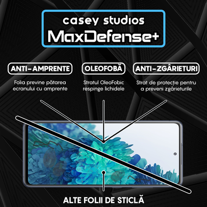 Folie Sticla MaxDefense+ - Samsung Galaxy S20 FE 2022 - Negru
