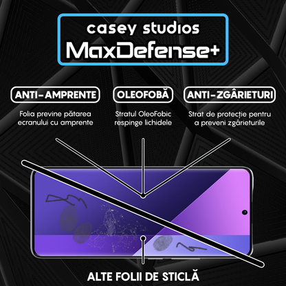 Folie Sticla MaxDefense+ - Xiaomi 13 Pro - Negru