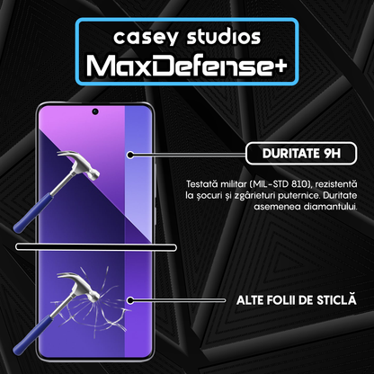 Folie Sticla MaxDefense+ - Xiaomi 13 Pro - Negru
