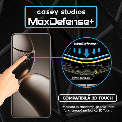 Folie Sticla MaxDefense+ - Xiaomi 14T - Negru