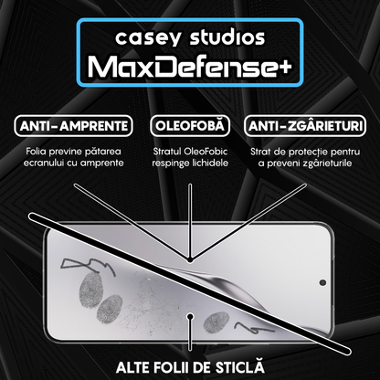 Folie Sticla MaxDefense+ - Xiaomi 15 - Negru