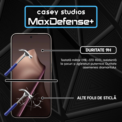 Folie Sticla MaxDefense+ - Xiaomi 15T Pro - Negru