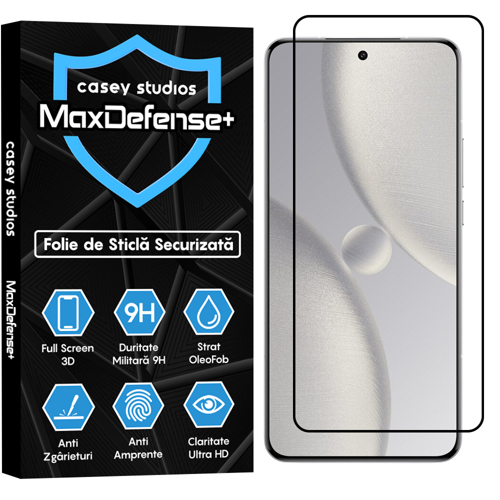 Folie Sticla MaxDefense+ - Xiaomi 15 Ultra - Negru