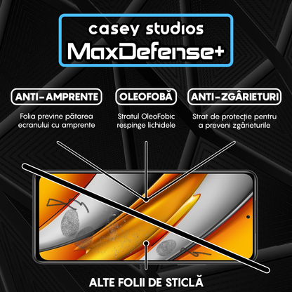 Folie Sticla MaxDefense+ - Xiaomi Mi 11i/Poco F3 - Negru