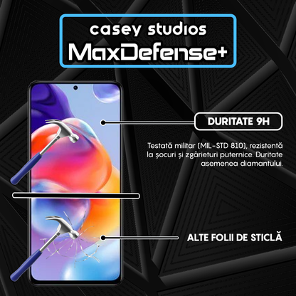 Folie Sticla MaxDefense+ - Xiaomi Poco X4 Pro 5G/Redmi Note 11 Pro 4G/Redmi Note 11 Pro 5G/Redmi Note 11 Pro+ 5G - Negru
