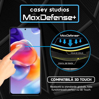 Folie Sticla MaxDefense+ - Xiaomi Poco X4 Pro 5G/Redmi Note 11 Pro 4G/Redmi Note 11 Pro 5G/Redmi Note 11 Pro+ 5G - Negru