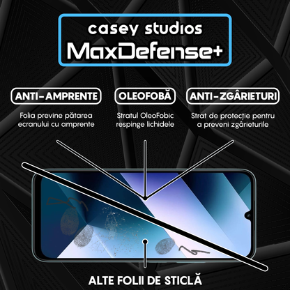 Folie Sticla MaxDefense+ - Xiaomi Poco C85 - Negru
