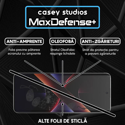Folie Sticla MaxDefense+ - Xiaomi Poco X7 - Negru