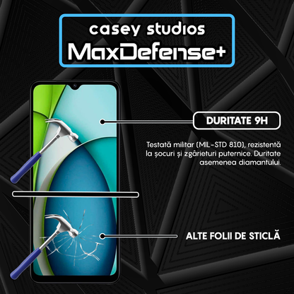 Folie Sticla MaxDefense+ - Xiaomi Redmi A3x - Negru