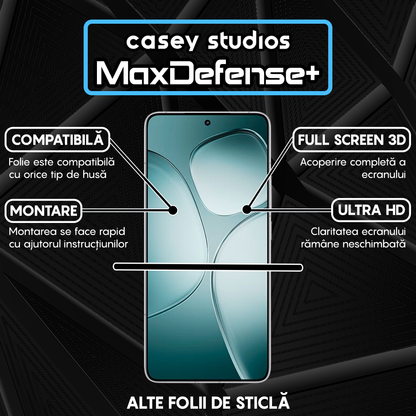 Folie Sticla MaxDefense+ - Xiaomi Redmi K70 Ultra - Negru