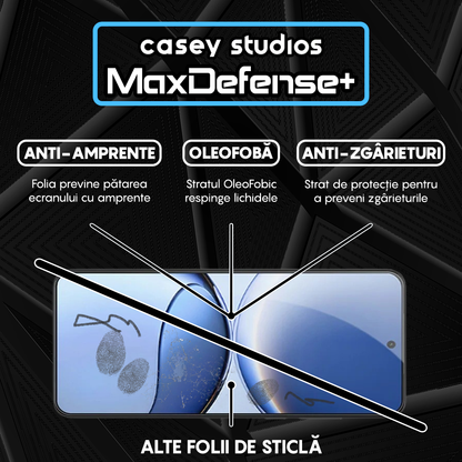 Folie Sticla MaxDefense+ - Xiaomi Redmi Turbo 4 - Negru