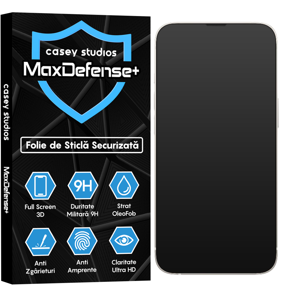 Folie Sticla MaxDefense+ - iPhone 13 Mini - Matte