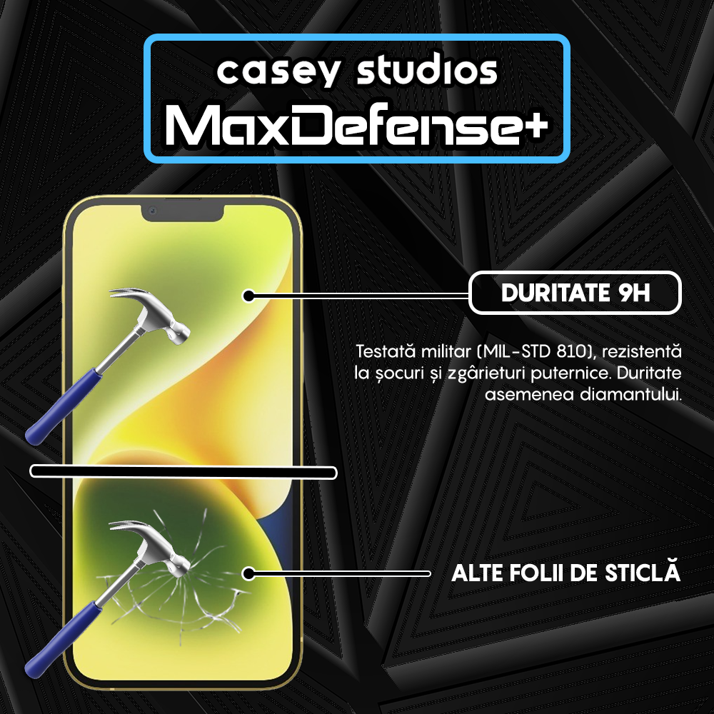 Folie Sticla MaxDefense+ - iPhone 14 Plus - Matte