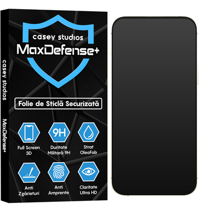 Folie Sticla MaxDefense+ - iPhone 15 Plus - Matte