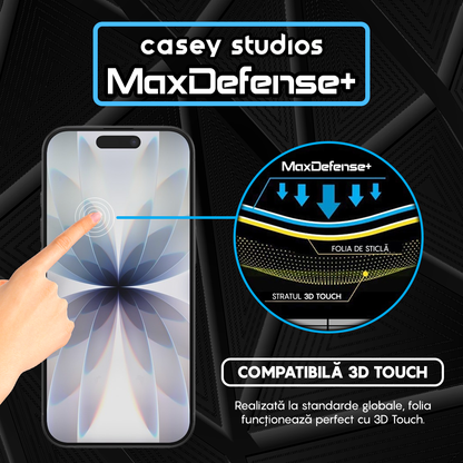 Folie Sticla MaxDefense+ - iPhone 17 - Matte