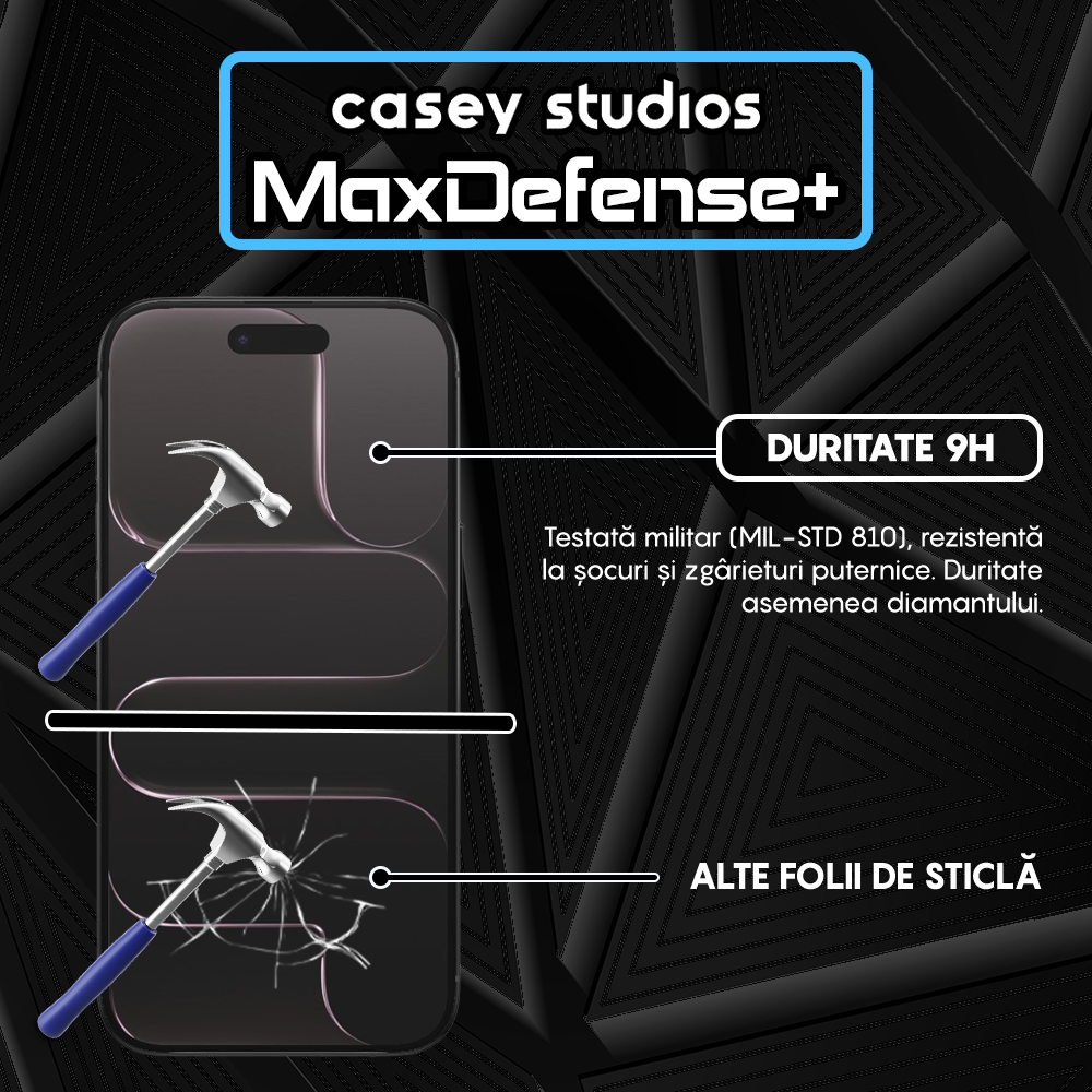 Folie Sticla MaxDefense+ - iPhone 17 Air - Matte