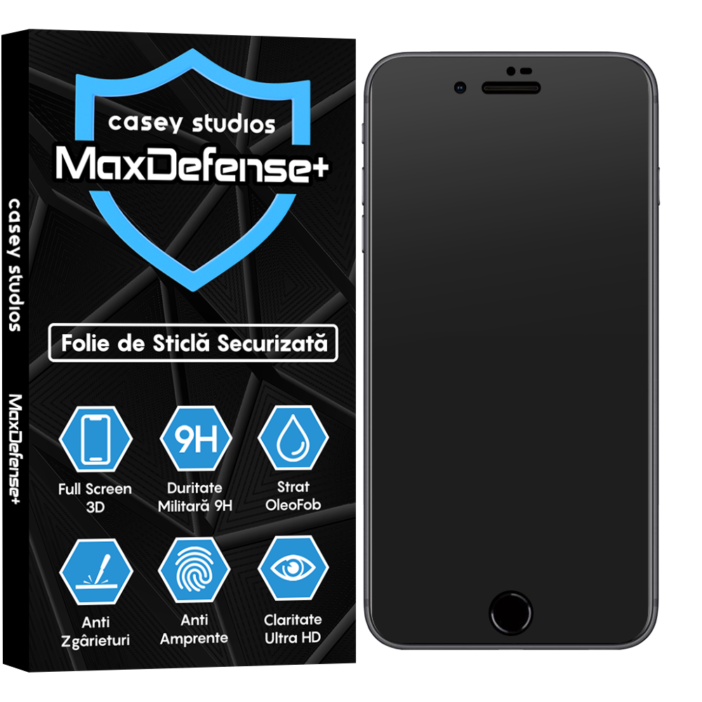 Folie Sticla MaxDefense+ - iPhone 7/8 - Matte
