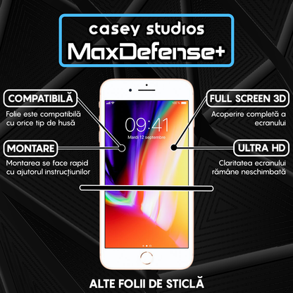 Folie Sticla MaxDefense+ - iPhone 7/8 - Matte