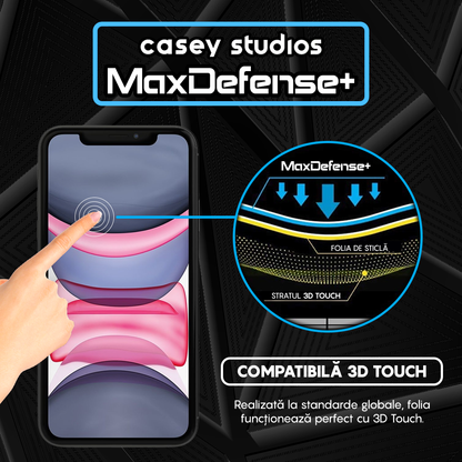 Folie Sticla MaxDefense+ - iPhone XR/11 - Matte