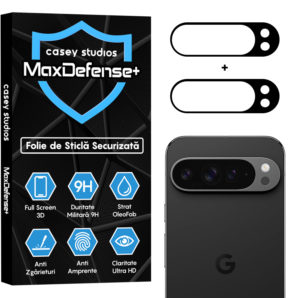 Set 2x Folie Camera MaxDefense+ - Google Pixel 9 Pro XL - Clear
