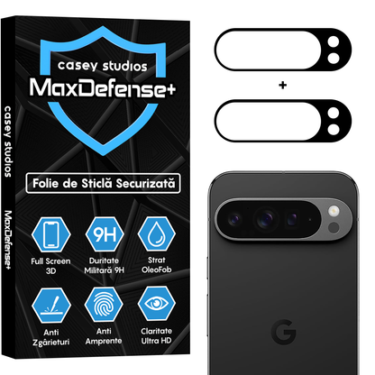 Set 2x Folie Camera MaxDefense+ - Google Pixel 9 Pro XL - Clear