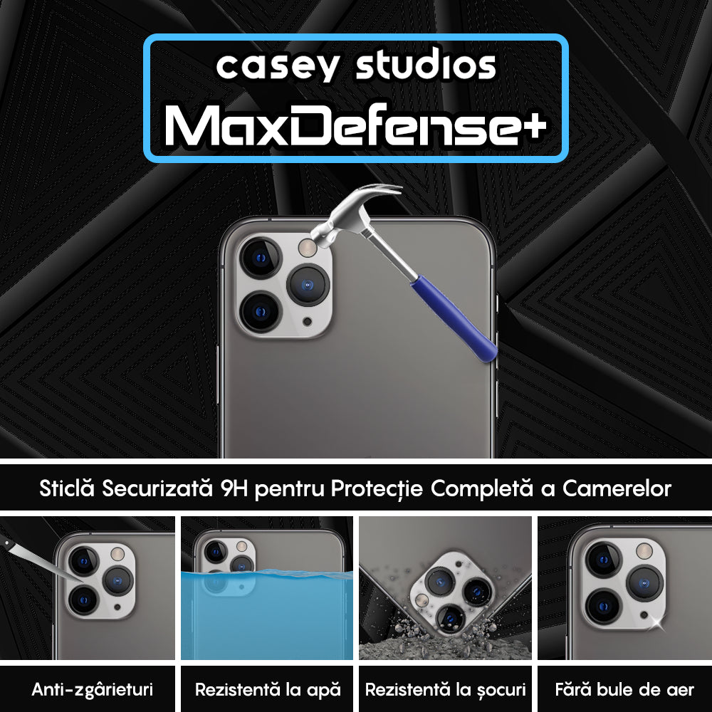 Set 2x Folie Camera MaxDefense+ - iPhone 11 Pro Max/11 Pro - Clear