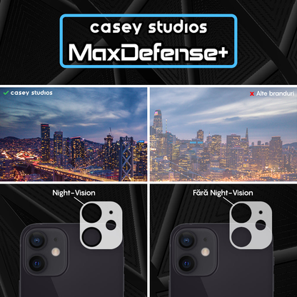 Set 2x Folie Camera MaxDefense+ - iPhone 12 - Clear