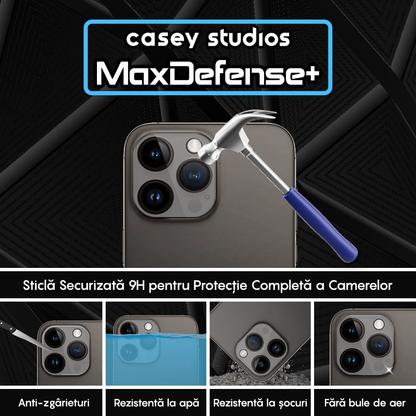 Set 2x Folie Camera MaxDefense+ - iPhone 15 Pro Max/15 Pro - Clear