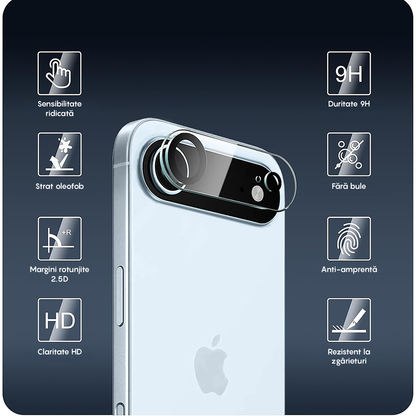 Set 2x Folie Camera MaxDefense+ - iPhone 17 Air - Clear