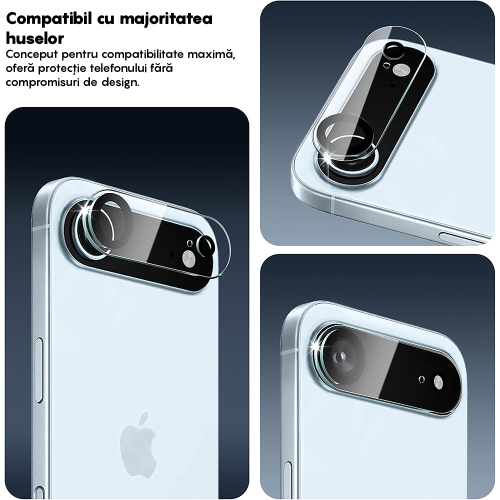 Set 2x Folie Camera MaxDefense+ - iPhone 17 Air - Clear