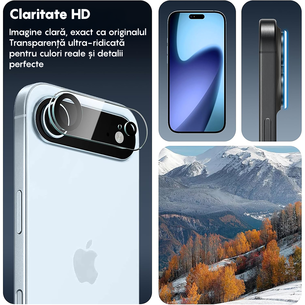 Set 2x Folie Camera MaxDefense+ - iPhone 17 Air - Clear