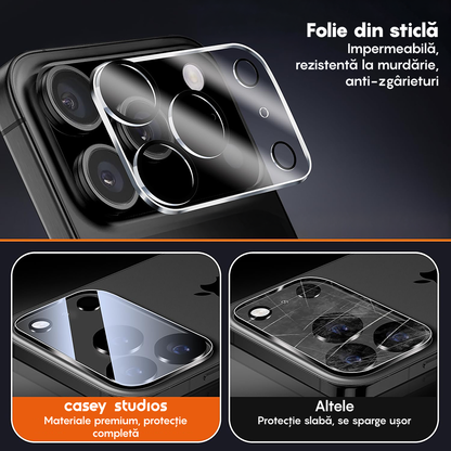 Set 2x Folie Camera MaxDefense+ - iPhone 17 Pro Max- Clear