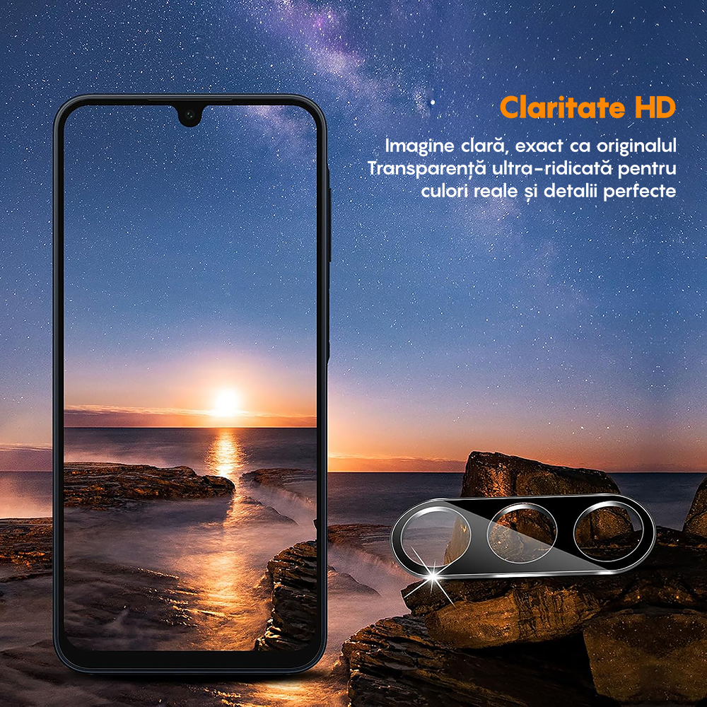 Set 2x Folie Camera MaxDefense+ - Samsung Galaxy A34 5G - Clear