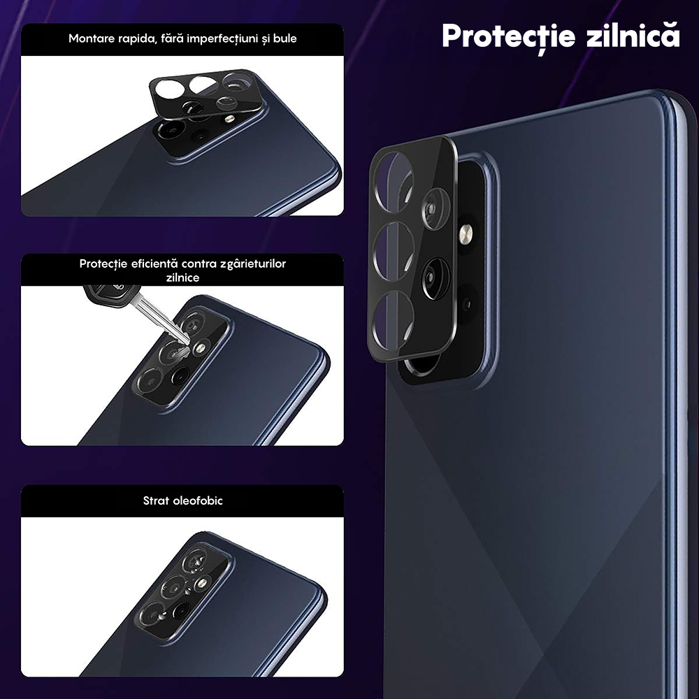 Set 2x Folie Camera MaxDefense+ - Samsung Galaxy A52/A52s - Clear