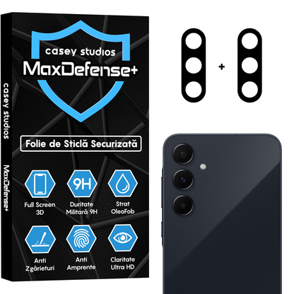 Set 2x Folie Camera MaxDefense+ - Samsung Galaxy A55 - Clear