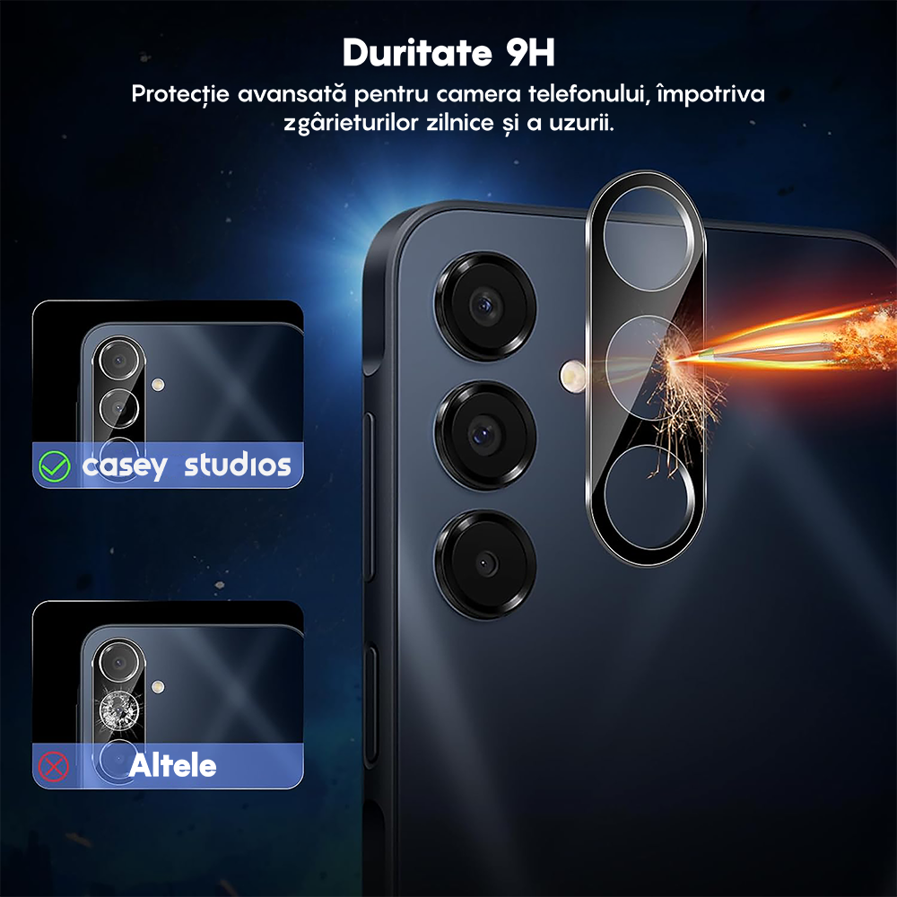 Set 2x Folie Camera MaxDefense+ - Samsung Galaxy A55 - Clear