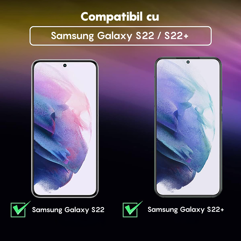 Set 2x Folie Camera MaxDefense+ - Samsung Galaxy S22 - Clear